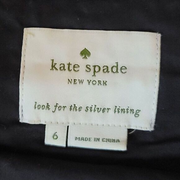 Kate Spade Black Eyelet Outer Shell Dress Size 6 - Picture 6 of 9